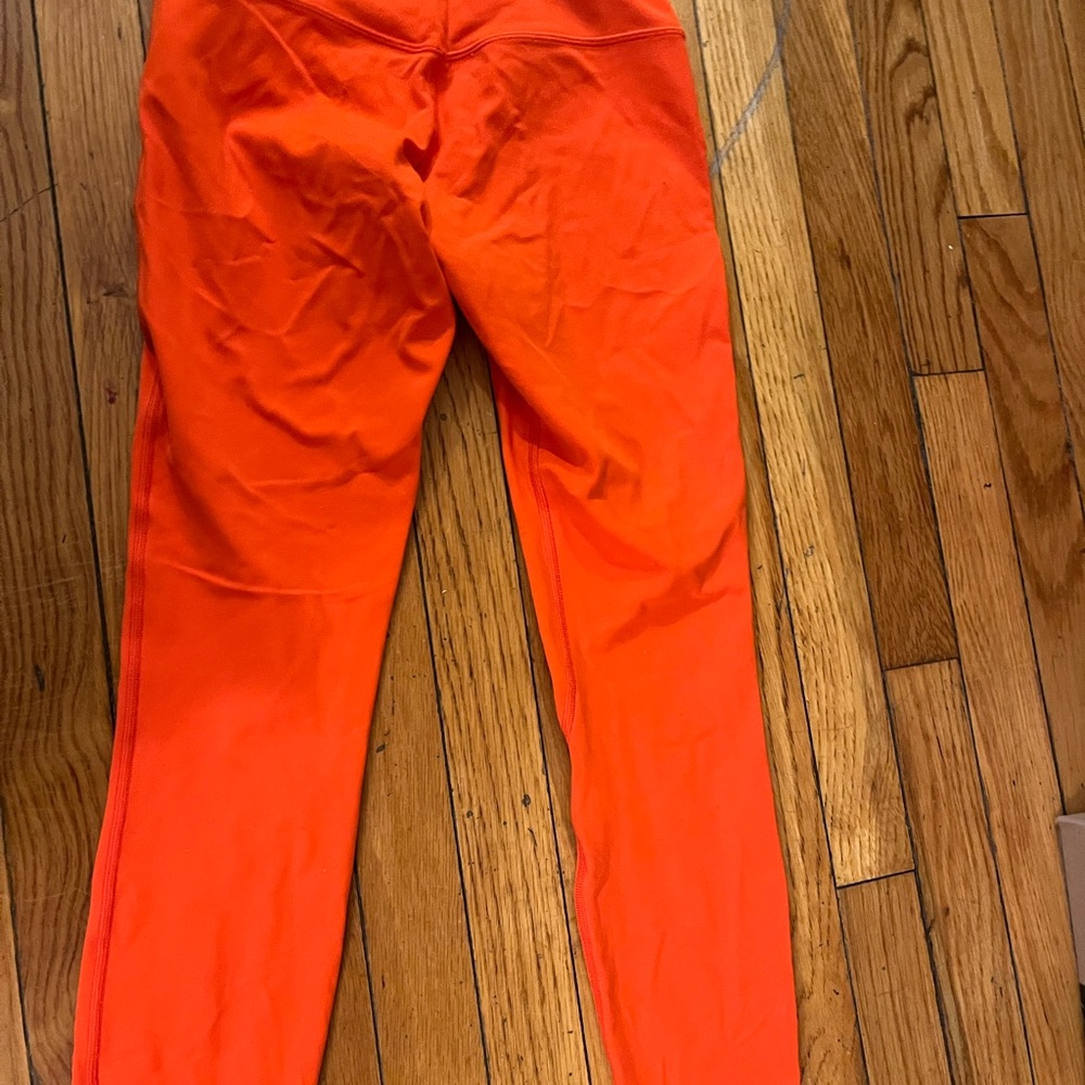 lululemon athletica Bright Orange Leggings